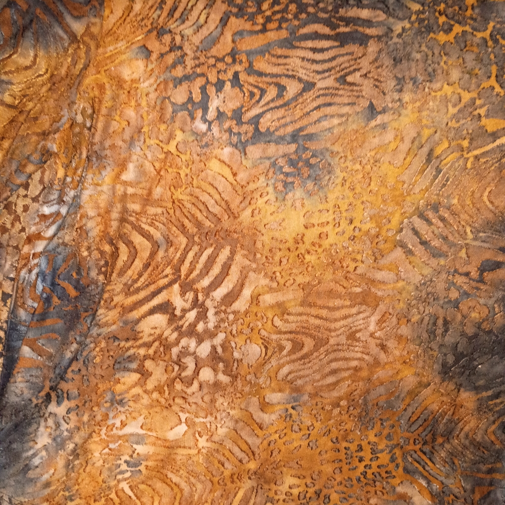 🦋Ruby Rd. Brown and Blue Patterned Blouse - Picture 3 of 5